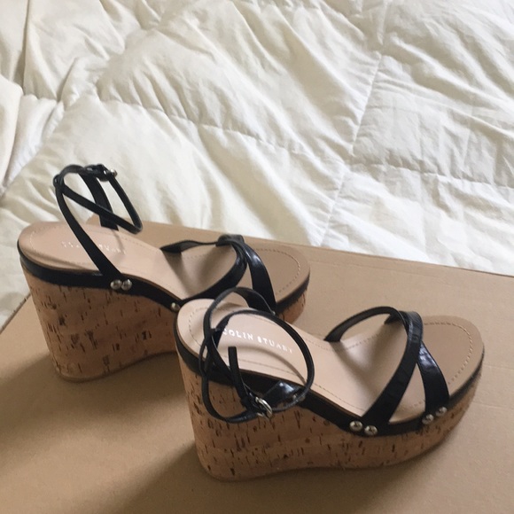 Colin Stuart Wedge Sandal in Size 7.5 - Picture 4 of 5